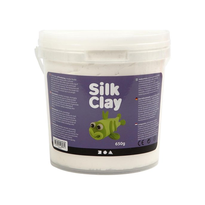 Silk Clay Boetseermateriaal SC wit/pk650g (pak 650 gram)