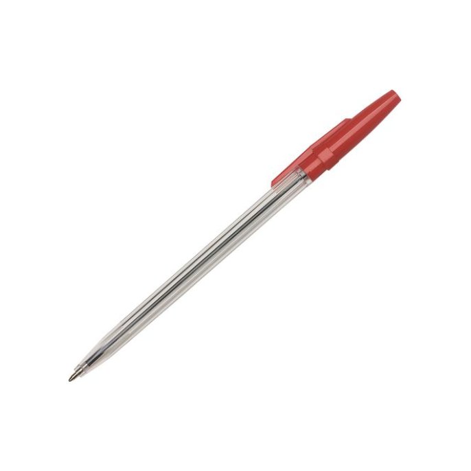 Simply Balpen 2530 Medium rood (pak 50 stuks)