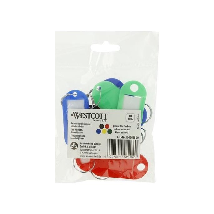 Sleutellabel Westcott assorti (10 stuks)