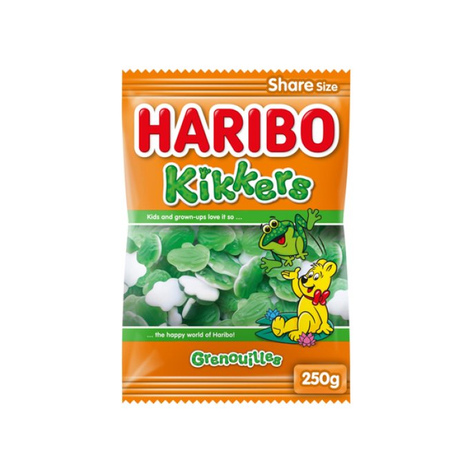 Snoep Haribo kikkers 250gr/ds12