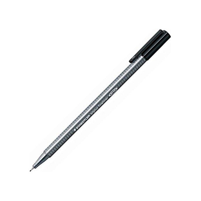 Staedtler Fineliner Triplus 0.3 mm zwart (pak 10 stuks)