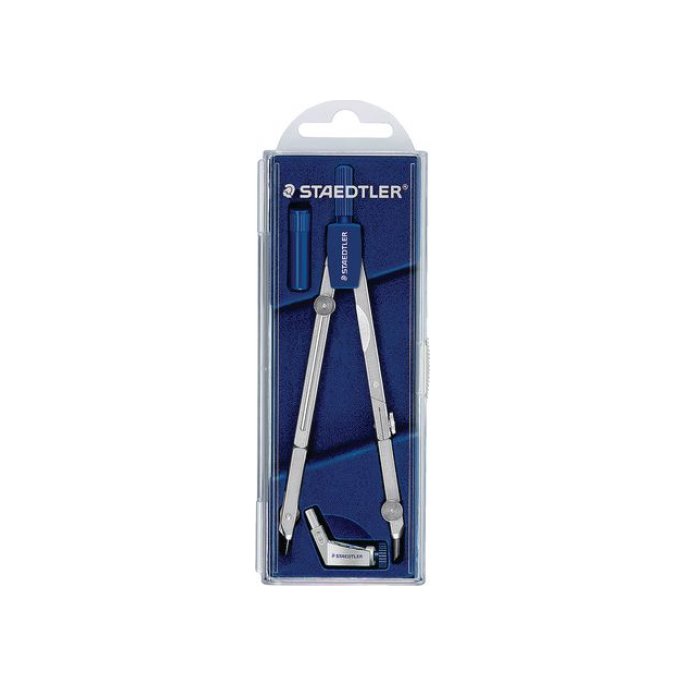 Staedtler Mars Passer Mars 554 basic Incl telescopisch verlengstuk zilverblauw