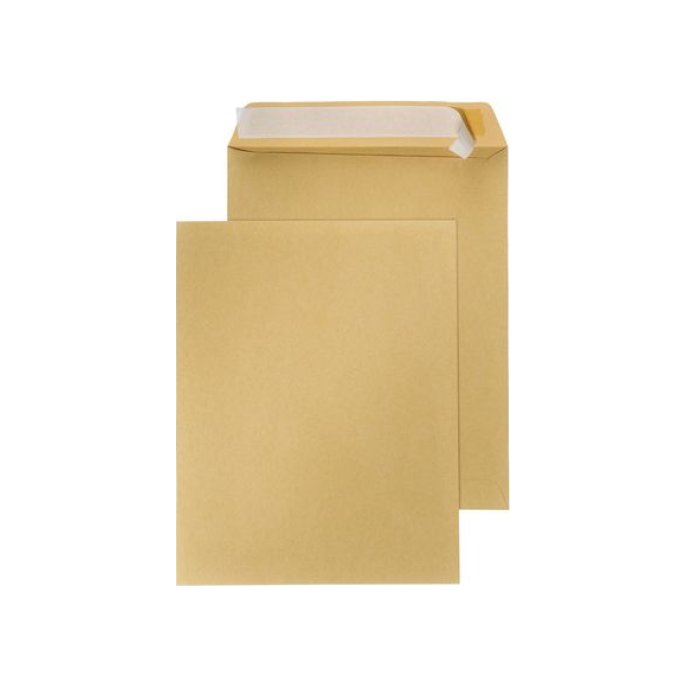 Staples Akte Envelop Zelfklevend 240 x 310 mm 90 g/m² Bruin (doos 250 stuks)