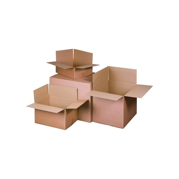 Staples Choice Opbergdoos 395x295x290mm Enkellaags bruin (1 pallet met 18 omdozen á 25 stuks)