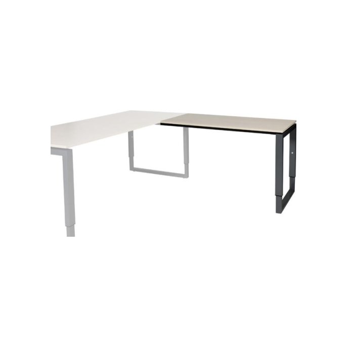 Staples Choice Stretto Plus Verstelbare Aanbouwtafel 120 x 60 cm Robson Eiken Zwart