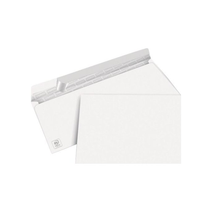 Staples Dienst envelop Peel & Seal klep superwit C6/C5 114 x 229 mm 80 g/m² (doos 500 stuks)