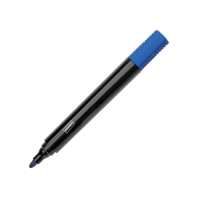 Staples DuraMark 2070 Permanente Marker Ronde Punt 3 mm Blauw (pak 10 stuks)