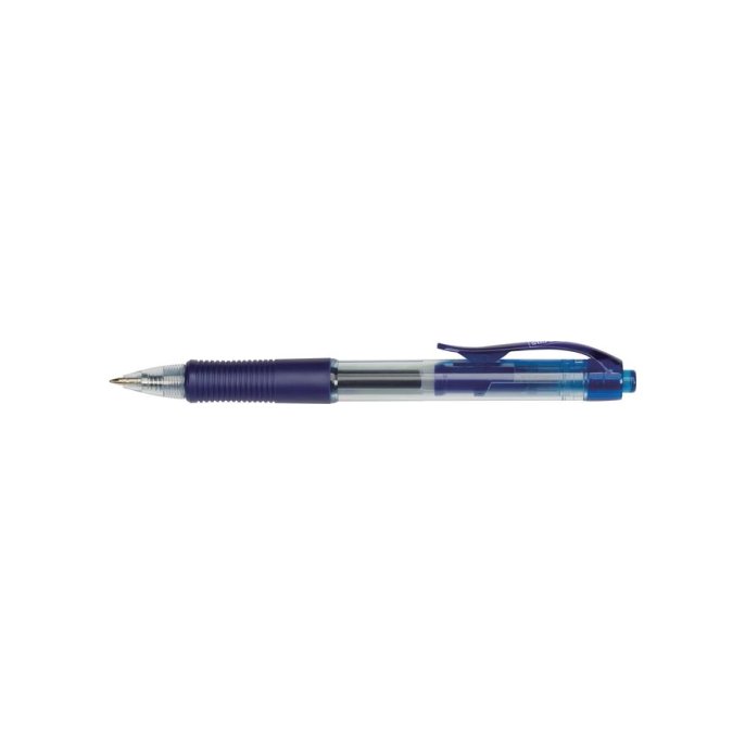 Staples Gelpen met grip 07 mm blauw (pak 12 stuks)