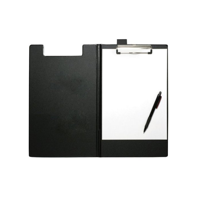 Staples Klembord Folio Karton Met PP Zwart