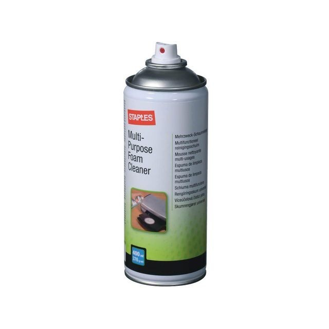 Staples Multifunctionele schuimreiniger 400 ml bevat geen HFC (fles 400 milliliter)