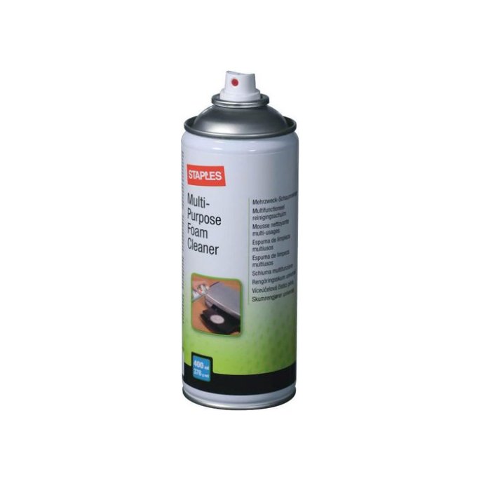 Staples Multifunctionele schuimreiniger 400 ml bevat geen HFC (fles 400 milliliter)