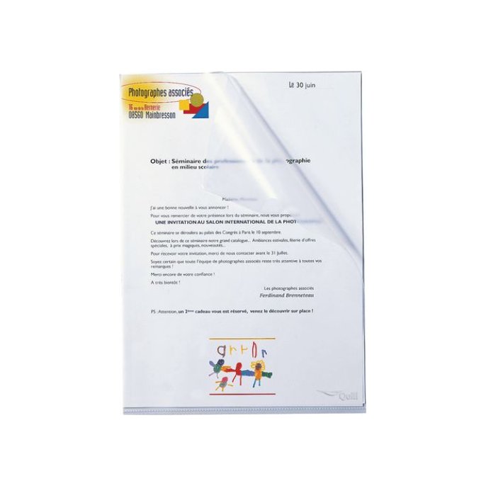 Staples Premium Zichtmap L-Model A4 Generfd PP 014 mm Transparant (pak 25 stuks)