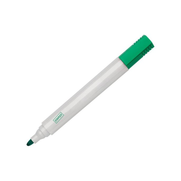 Staples Remarx Whiteboardmarker Ronde Punt 15 mm Groen (pak 10 stuks)