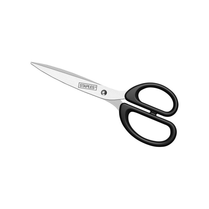 Staples Schaar RVS met kunststof greep 210 mm 8 inch Asymmetrisch