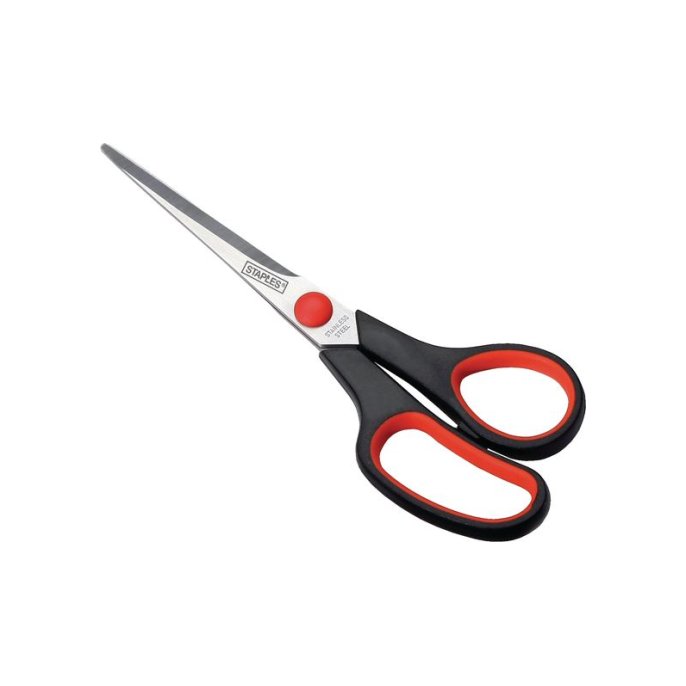 Staples Softgrip Schaar 173 mm 7 inch Asymmetrisch