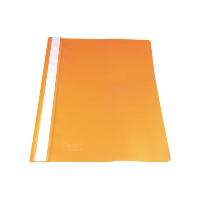 Staples Standaard Snelhechtmap A4 PP 30 vel Oranje (pak 10 stuks)