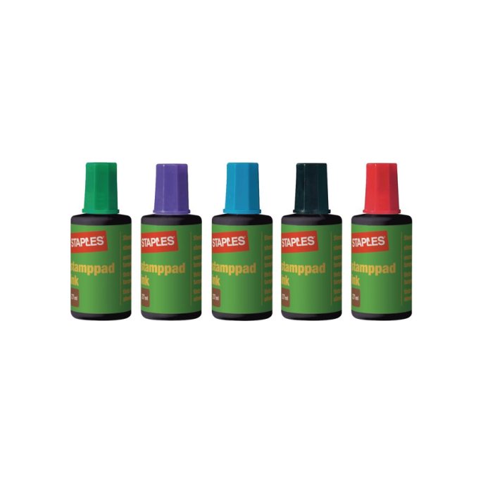 Staples Stempelinkt Rood (fles 27 milliliter)