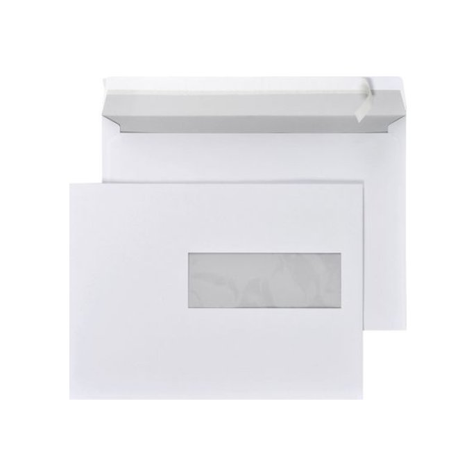 Staples Venster envelop Peel & Seal klep EA5 EA5 156 x 220 mm 80 g/m² venster rechts (doos 500 stuks)