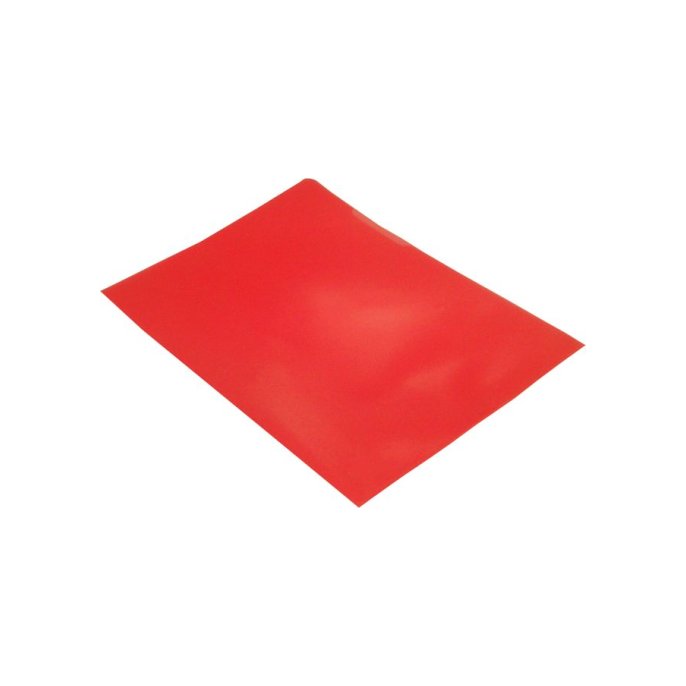 Staples Zichtmap L-Model A4 Generfd PP 012 mm Rood (pak 100 stuks)