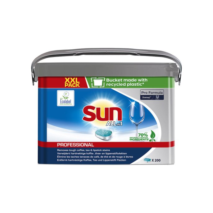 Sun All-In-One Vaatwastabletten (pak 200 stuks)