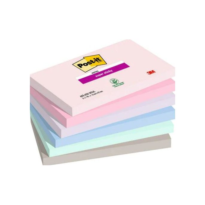 Super Sticky POST-IT Notes Soulful Colour Collection 76 x 127 mm