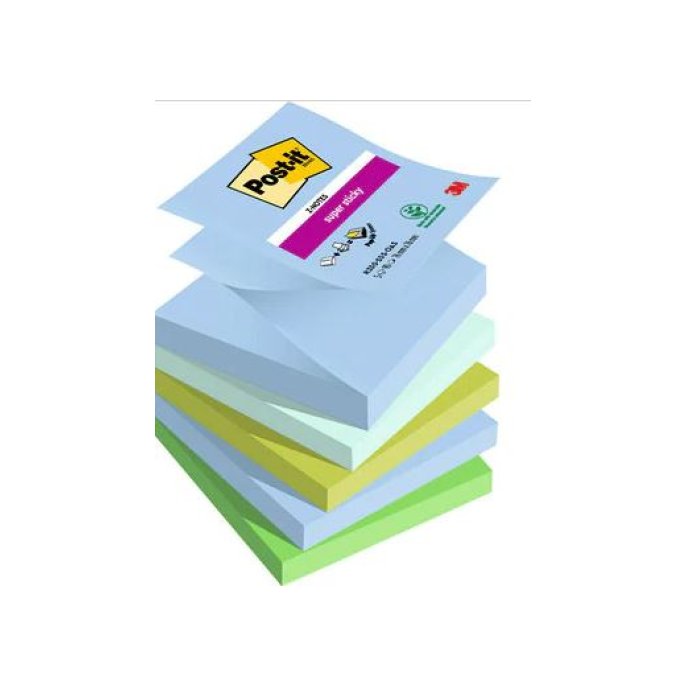 Super Sticky Z-POST-IT Notes Oasis Colour Collection 76 x 76 mm