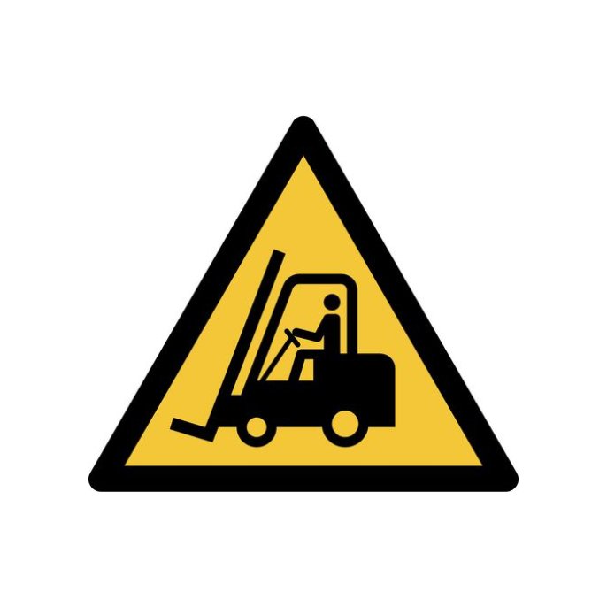 TARIFOLD Pictogram Waarschuwing Transportvoertuigen Plastic 200 x 176 mm Geel Zwart