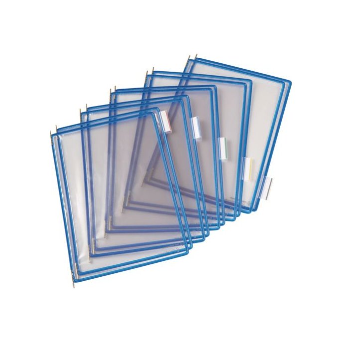 TARIFOLD Zichtpaneel A4 Plastic Blauw (doos 10 stuks)