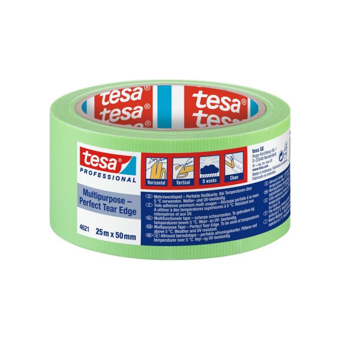 TESA® Multi-Functionele Markeertape Outdoor 50 mm x 25 m (rol 25 meter)