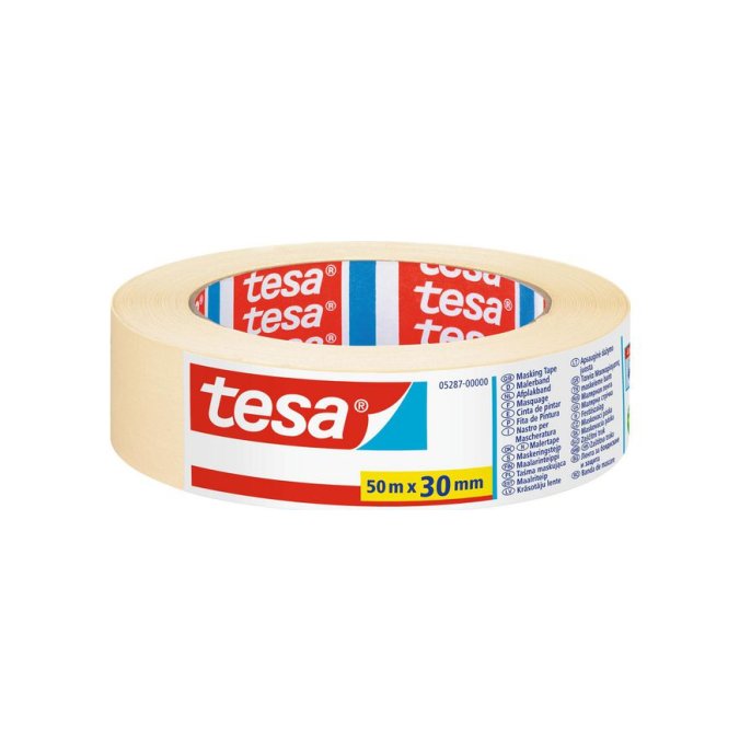 TESA® Schilderstape 30 mm x 50 m Wit (pak 10 x 50 meter)