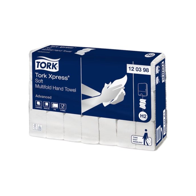 TORK 120398 Handdoek H2 Multifold 2-laags (21x180 vel)