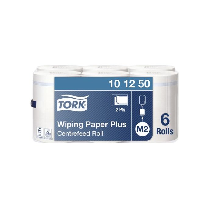 TORK Advanced Centerfeed Handdoekrol 2-laags Wit (pak 6 x 160 meter)