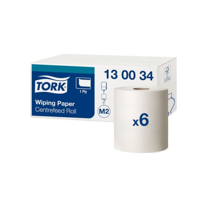 TORK Advanced Centerfeed Multirol met huls 1-Laag Wit (doos 6 rollen)