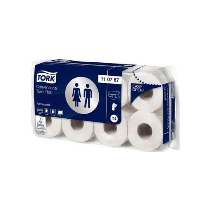 TORK Conventional Advanced Toiletpapier 2-laags 250 vel Wit (doos 8 x 8 stuk)