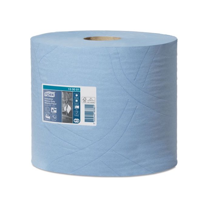 TORK Industrieel intensief reinigingsdoekjes 350 vellen 262 cm x 119 m papier blauw (pak 2 x 119 meter)