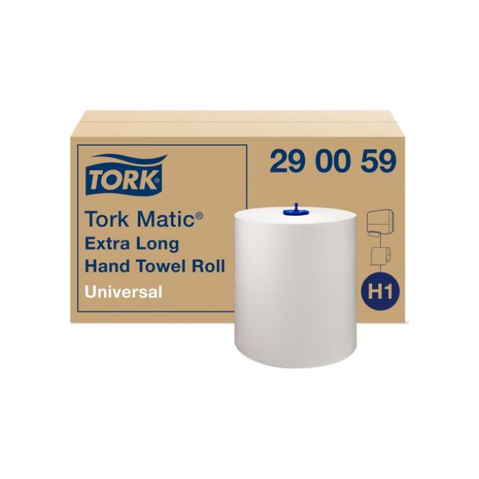 TORK Matic H1 Extra Lang Keukenpapier 1-laags Wit (pak 6 x 790 vel)