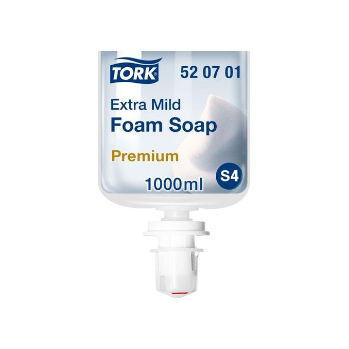 TORK Premium handschuim extra mild niet geparfumeerd (pak 6 x 1000 milliliter)