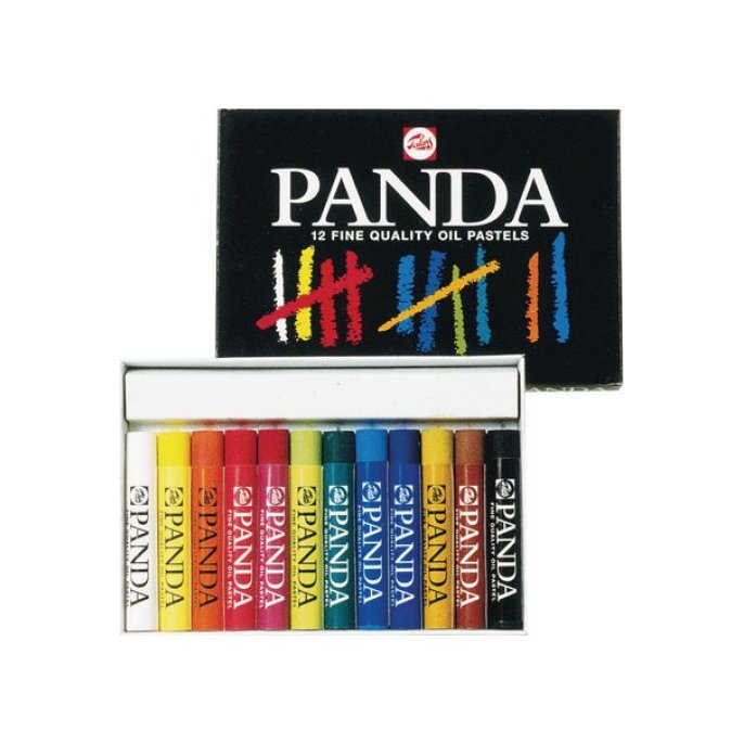 Talens Oliepastels Panda (pak 12 stuks)