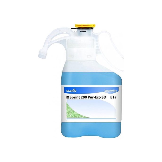 Taski Sprint 200 Pur-Eco SD E1a interieurreiniger vloeibaar.1.4 liter transparant (fles 1.4 liter)