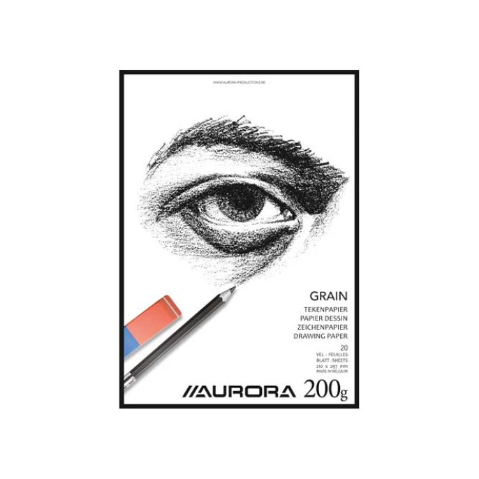 Tekenblok Aurora A4 200gr 20v