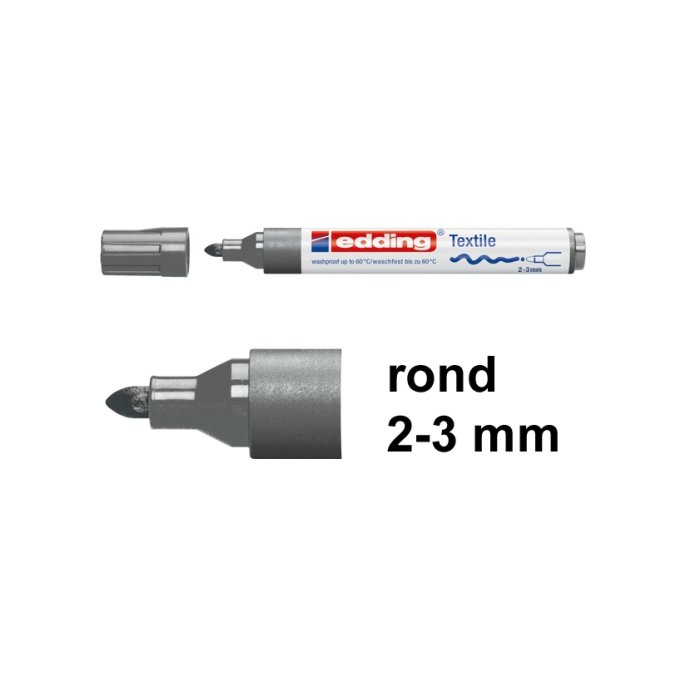 Textielmarker EDDING 4500 2-3mm gs (10 stuks)