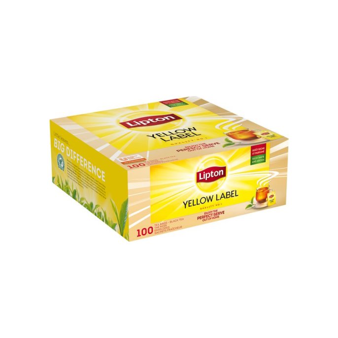 Thee Lipton FGS Yellow label/pk100