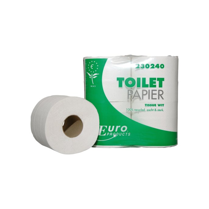 Toiletpapier Euro 2L 400v wit/ds10x4rol