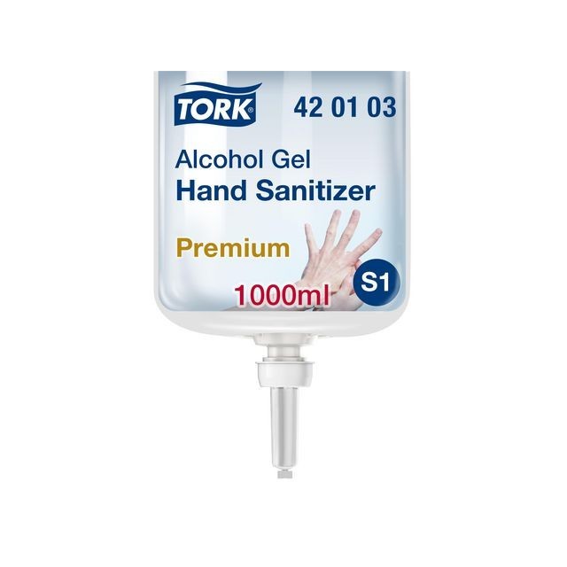 Tork Alcohol Gel voor Handdesinfectie voor S1 dispenser (doos 6 x 1000 milliliter)