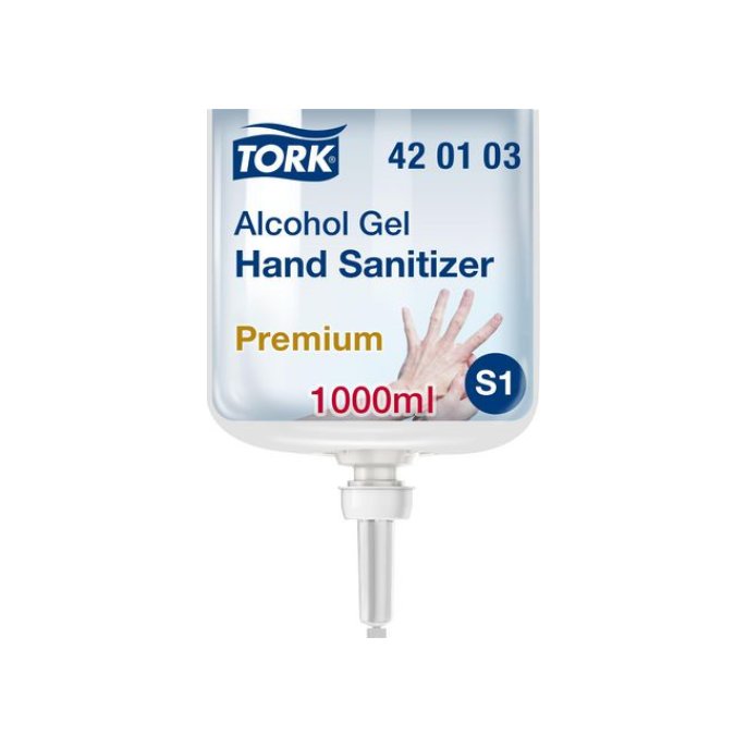 Tork Alcohol Gel voor Handdesinfectie voor S1 dispenser (doos 6 x 1000 milliliter)