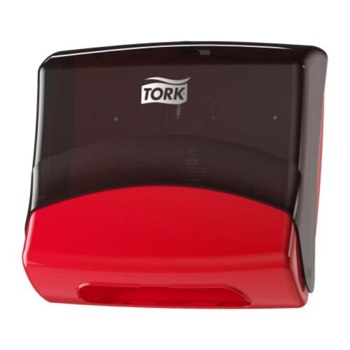 Tork Performance Papieren Handdoekjes Dispenser. Plastic. Rood