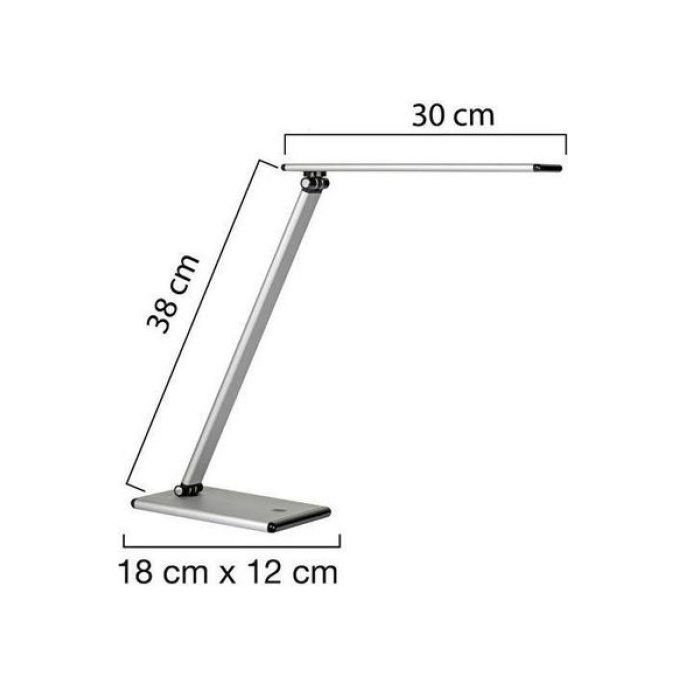 UNILUX Terra Bureaulamp LED Grijs