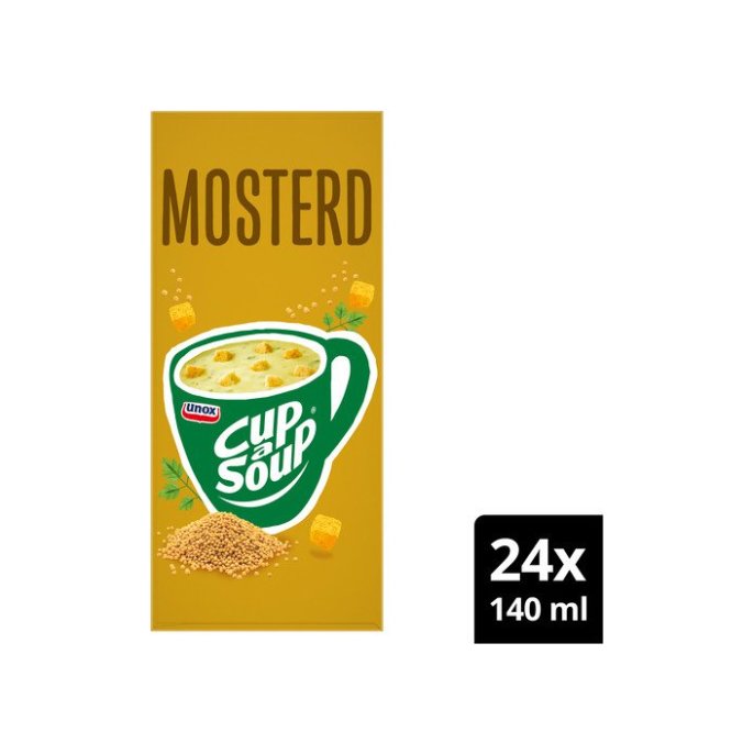 UNOC Cup-a-soup Mosterd soep 175ml / 24 stuks