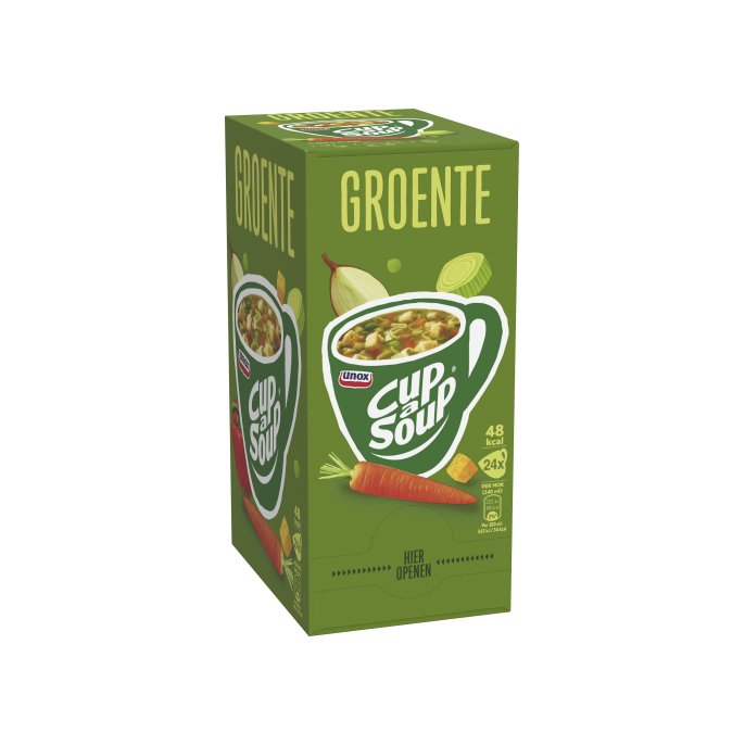 UNOX Cup-a-Soup Groenten Soep 140 ml (doos 24 stuks)