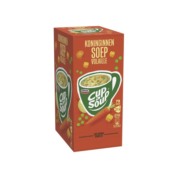 UNOX Cup-a-Soup Koninginnensoep 175 ml (pak 21 stuks)